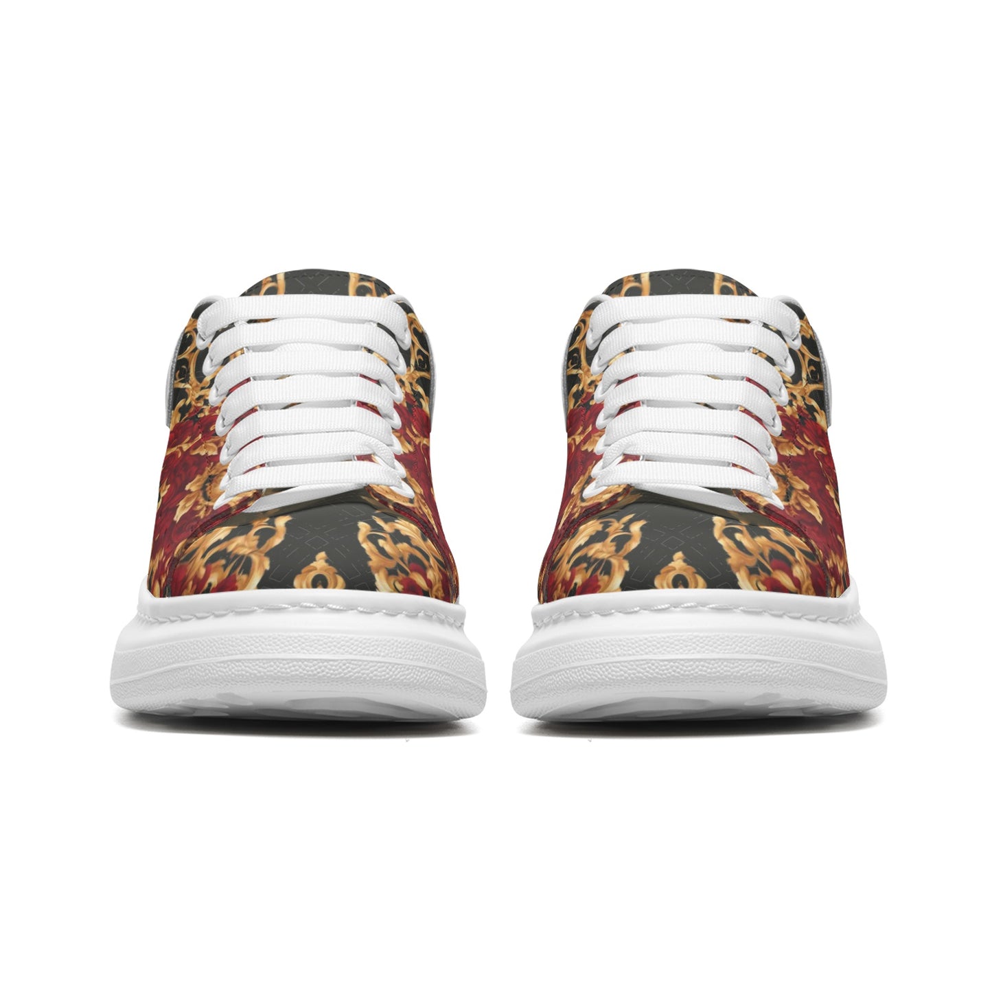 FullbreedCustom Unisex Non Slip Lace Up Faux Leather Sneakers