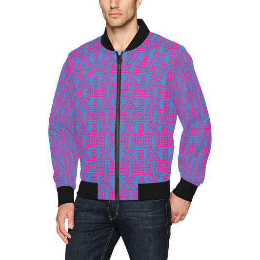 kokorepublic Men's All Over Print Bomber Jacket (Model H31)