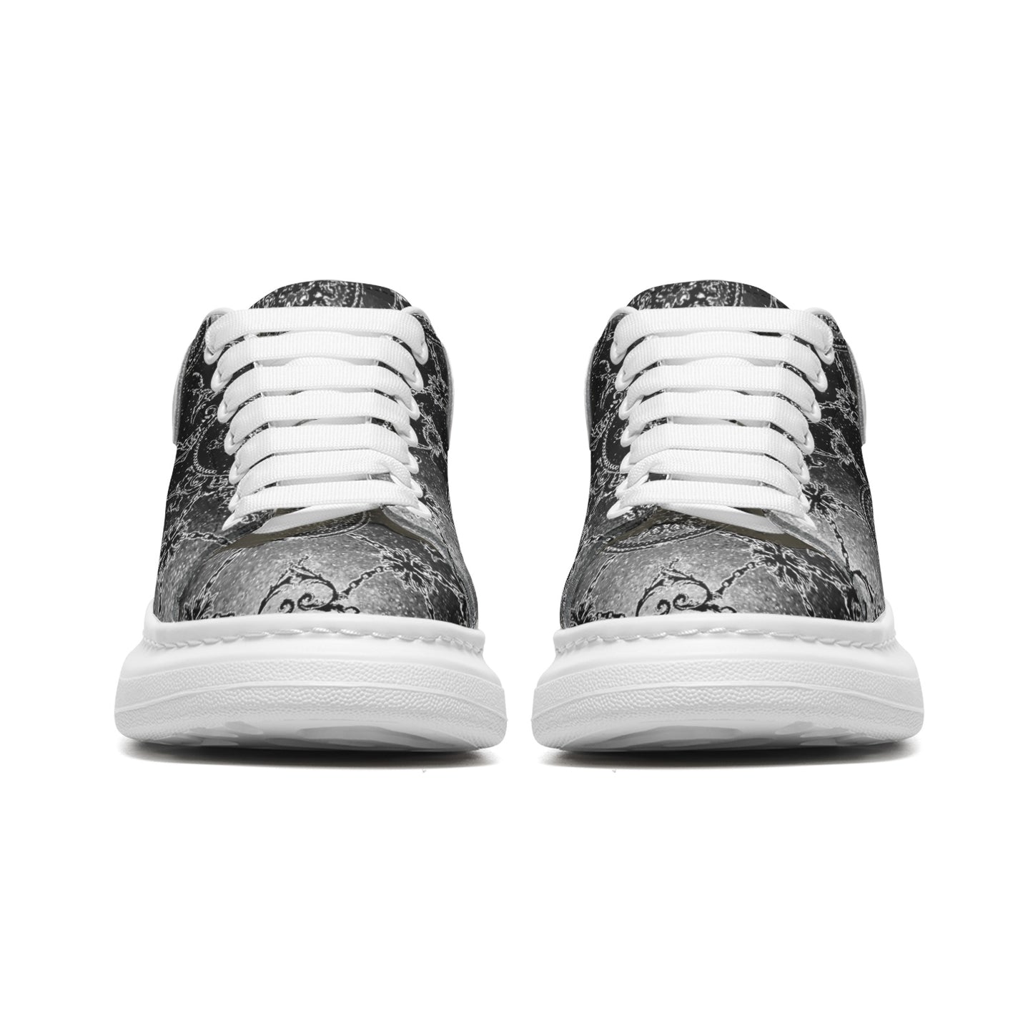 FullbreedBoutique Unisex Non Slip Lace Up Faux Leather Sneakers
