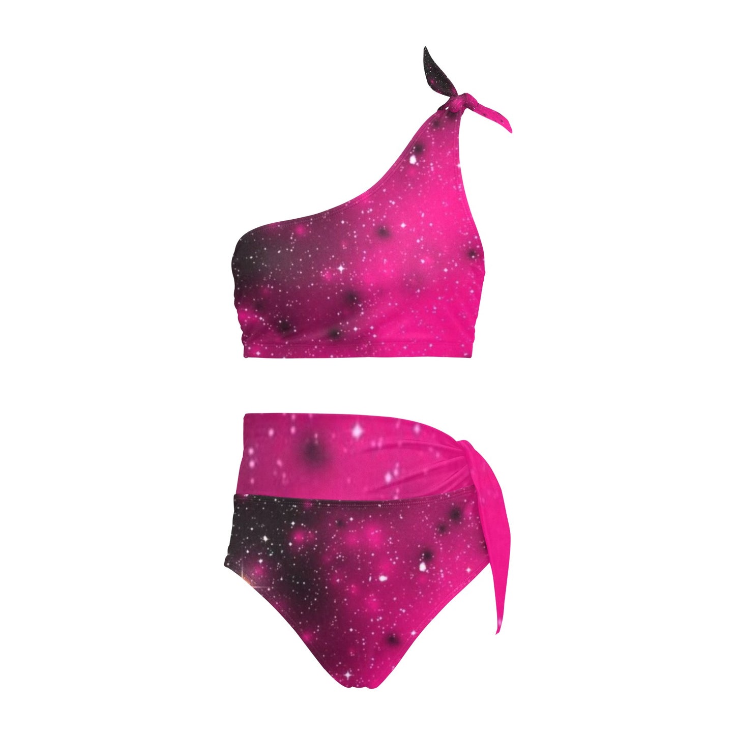 kokorepublic High Waisted One Shoulder Bikini Set (S16)