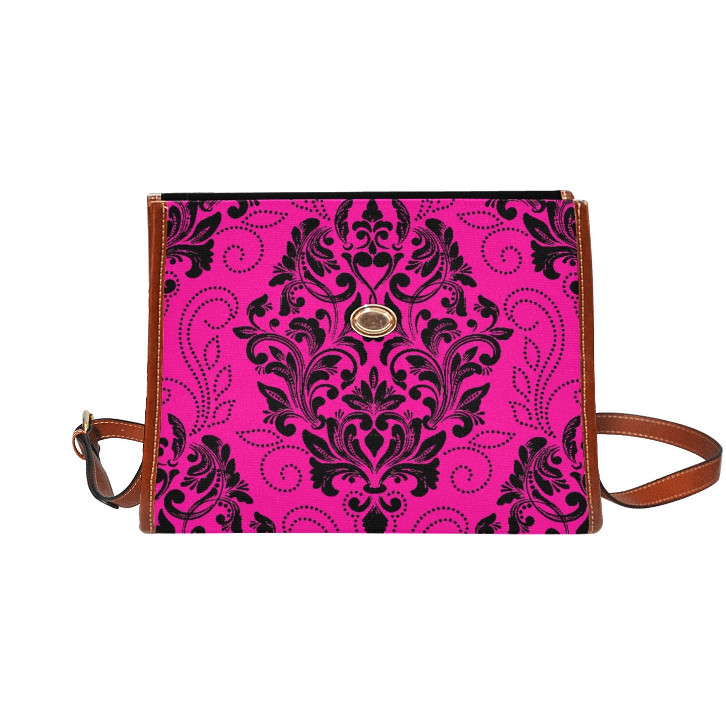 kokorepublic Waterproof Canvas Bag-Brown (All Over Print) (1641)