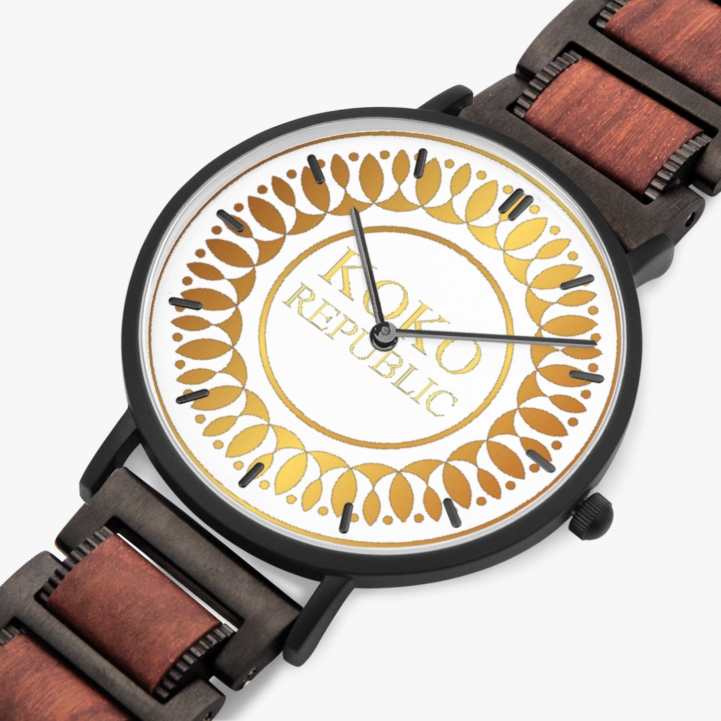 kokorepublic 731. New wooden Strap Quartz Watch - With Indicators