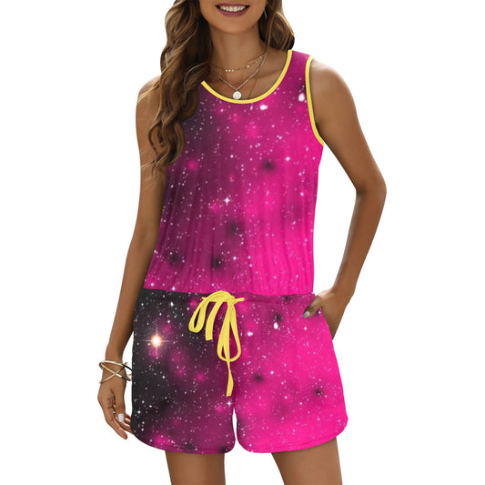 kokorepublic  Vest Short Jumpsuit (Sets 15)