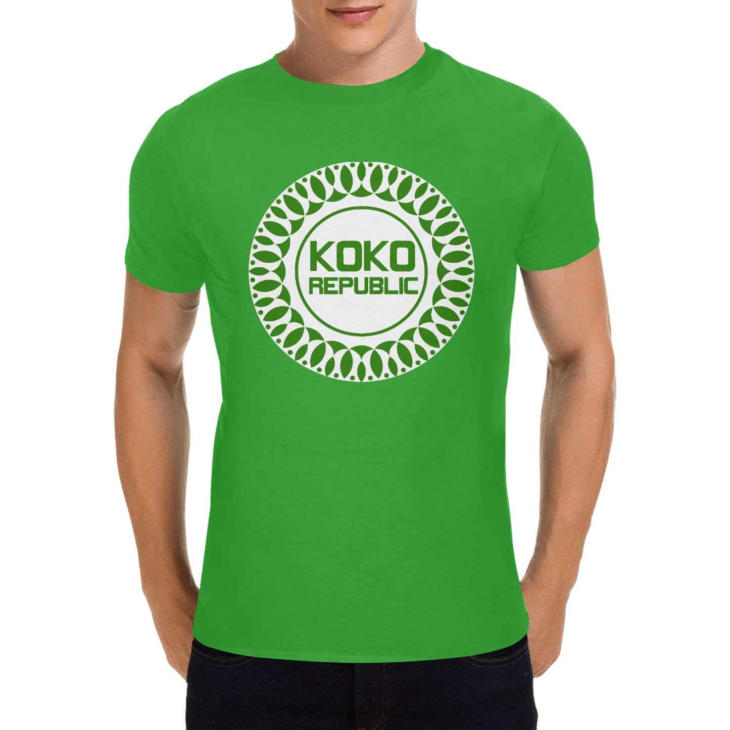 kokorepublic Men's Gildan T-shirt 100% Cotton (USA Size) (Model T02)