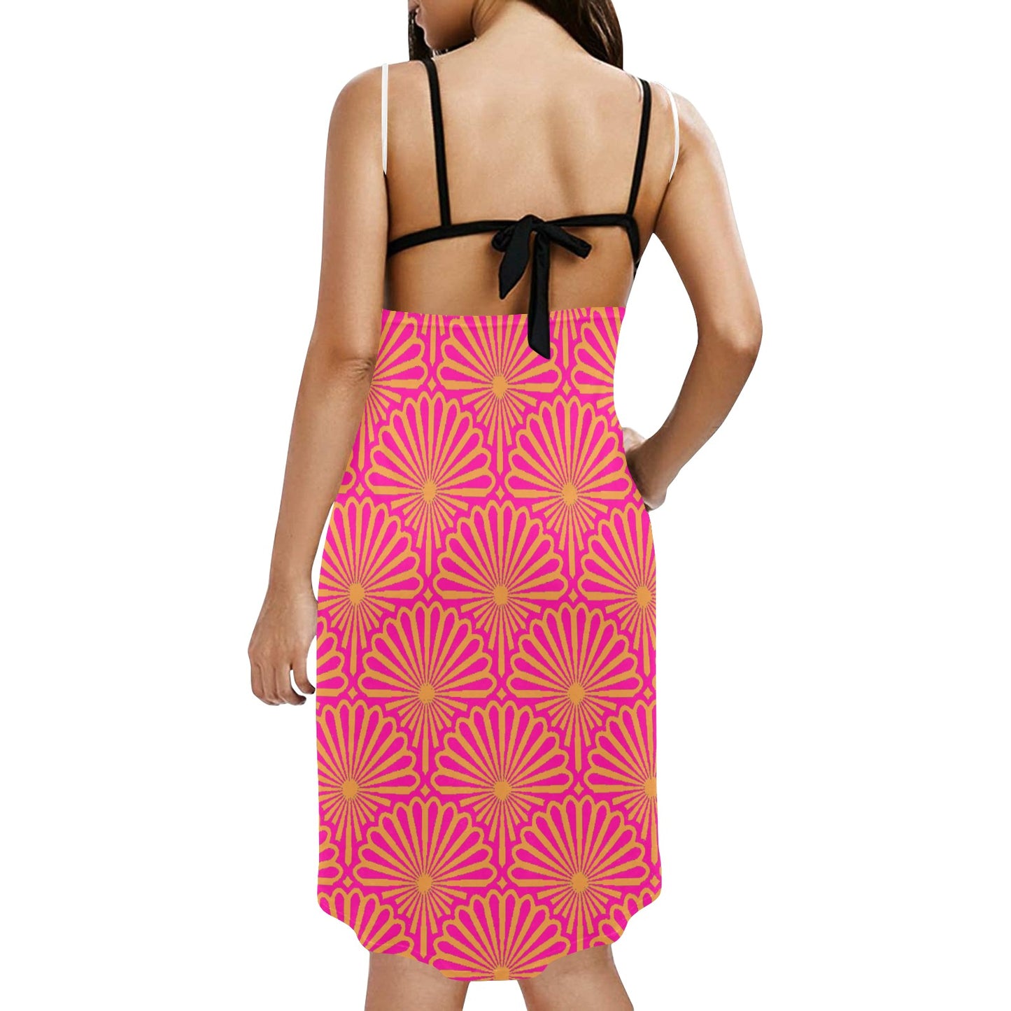 kokorepublic Spaghetti Strap Backless Beach Dress (D65)