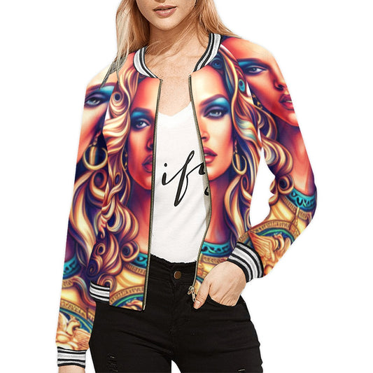 kokorepublic Women's Horizontal Stripes Jacket (Model H21)