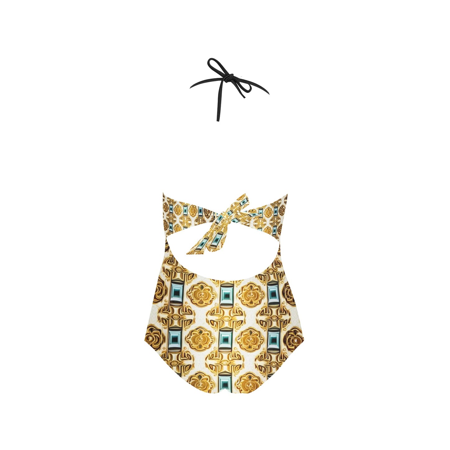 Lace Band Embossing Swimsuit (S15)