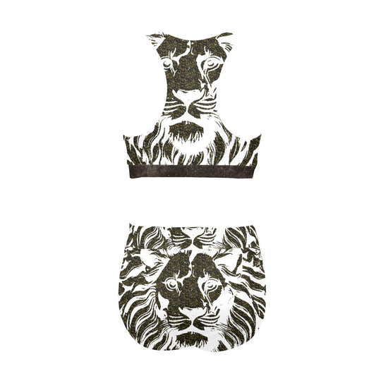kokorepublic Women's Crop Top Bikini Set (S21)