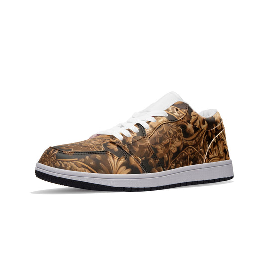 fullbreedcustom Unisex Low Top Leather Sneakers