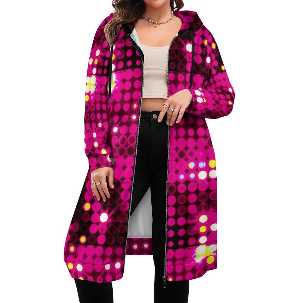 kokorepublic Women's full print long Hoodie