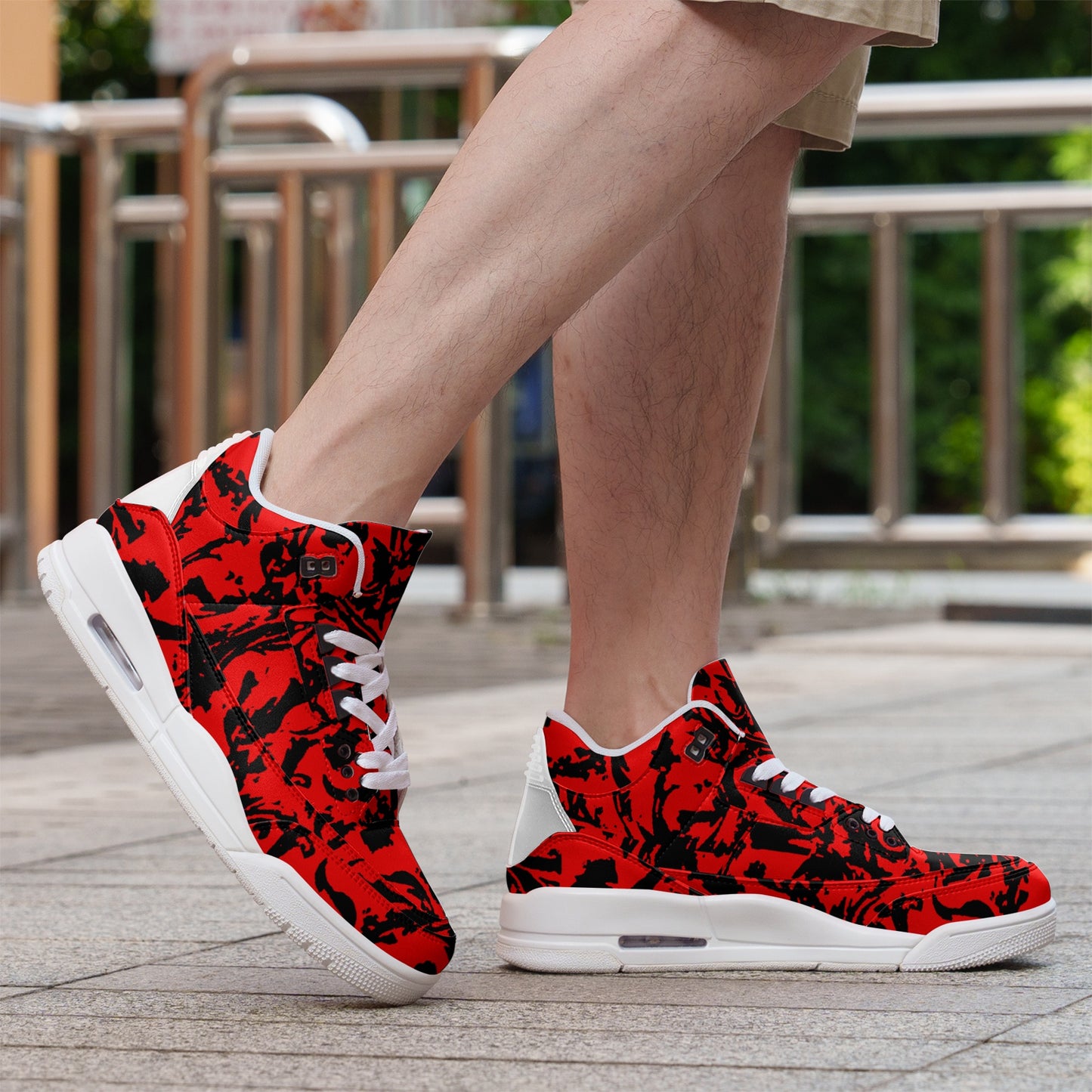 Kokorepublic Unisex Non Slip Sneakers Lace Up Fashion Shoes
