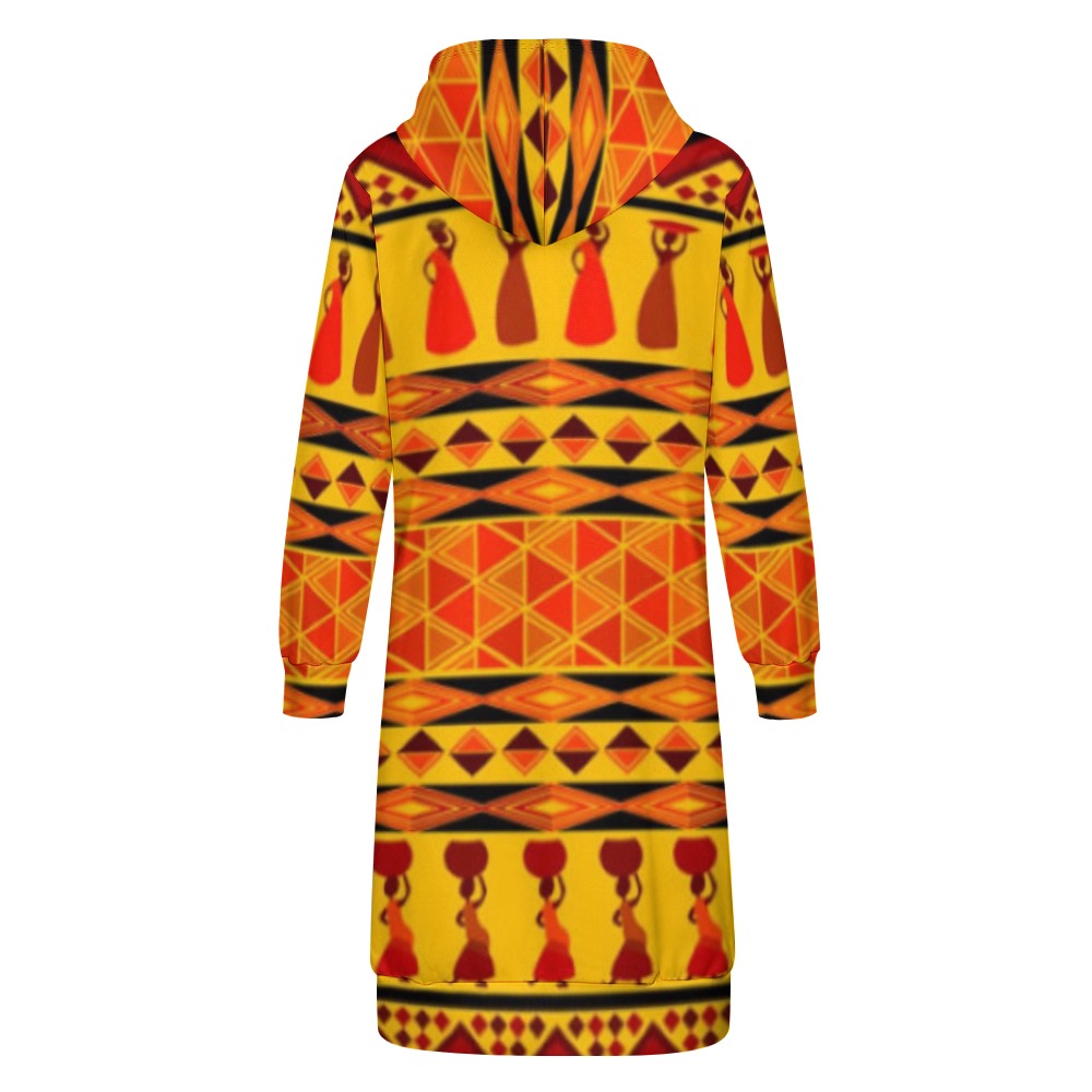 Kokorepublic Women's full print long Hoodie