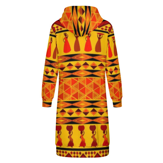 Kokorepublic Women's full print long Hoodie