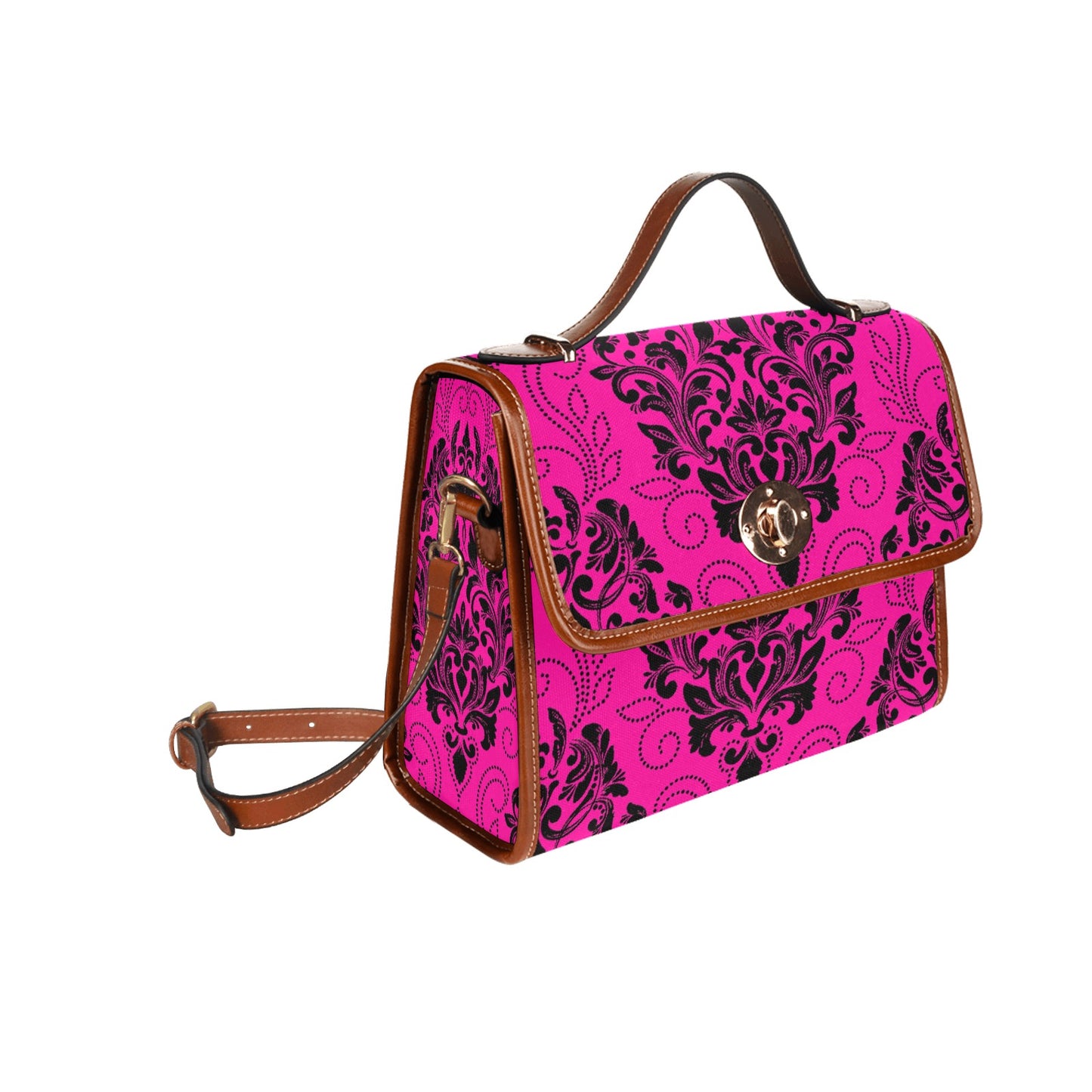 kokorepublic Waterproof Canvas Bag-Brown (All Over Print) (1641)