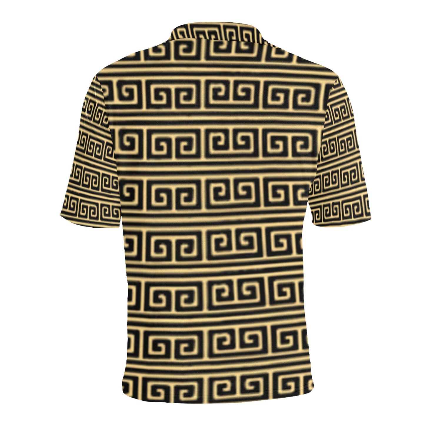 Men's All Over Print Polo Shirt (T55)
