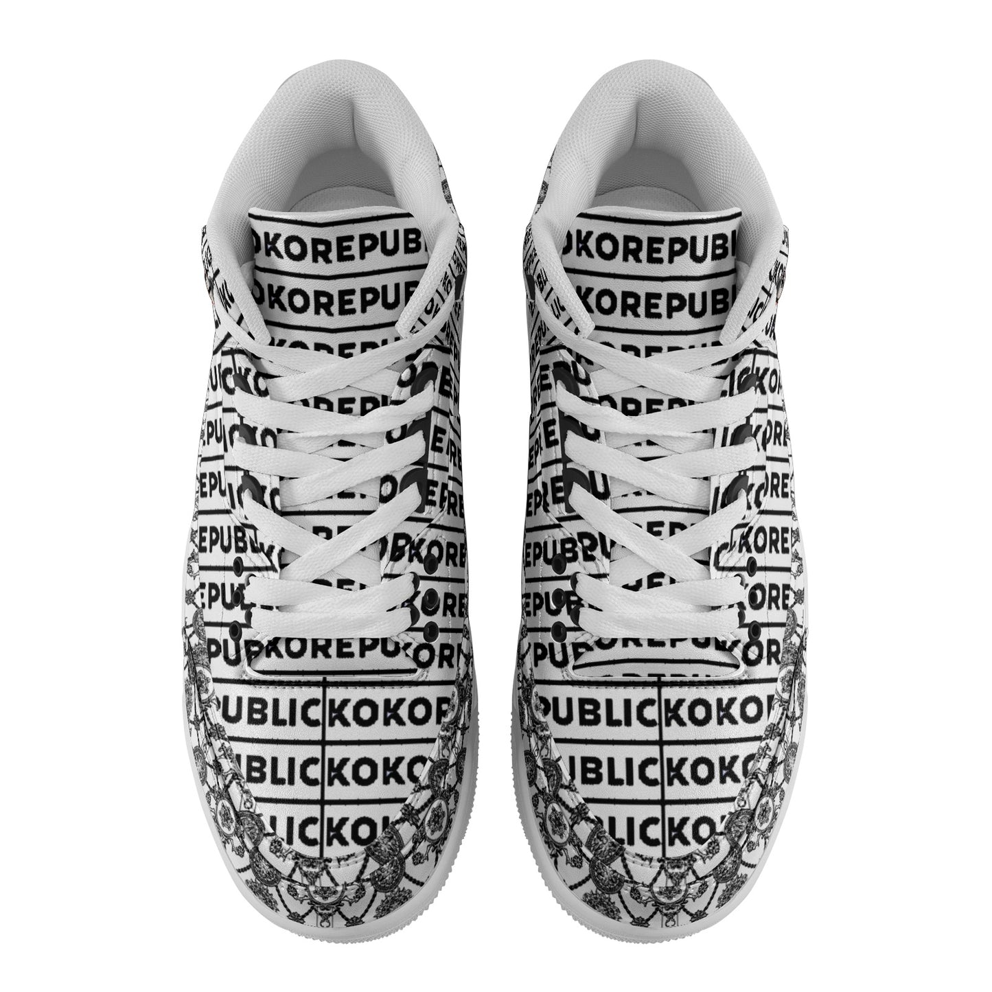 kokorepublic Unisex Non Slip Sneakers Lace Up Fashion Shoes