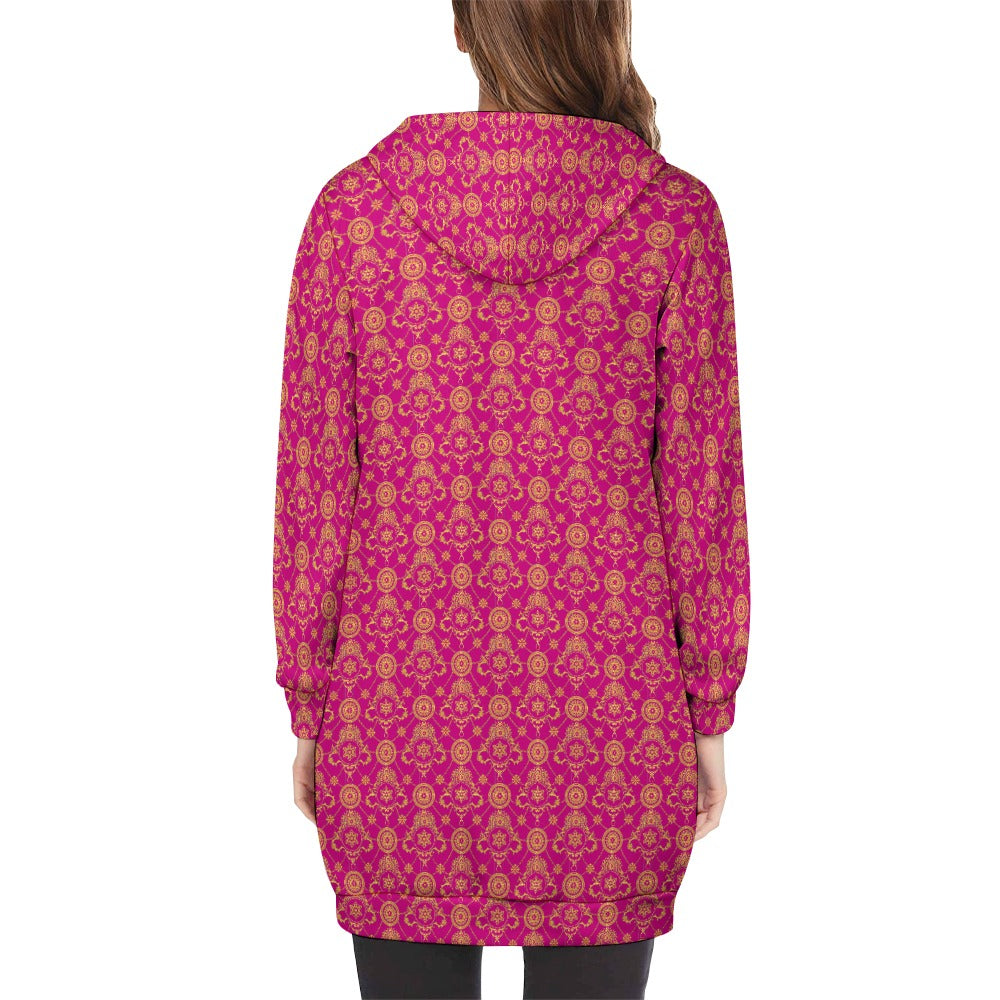 Kokorepublic Women's full print long Hoodie