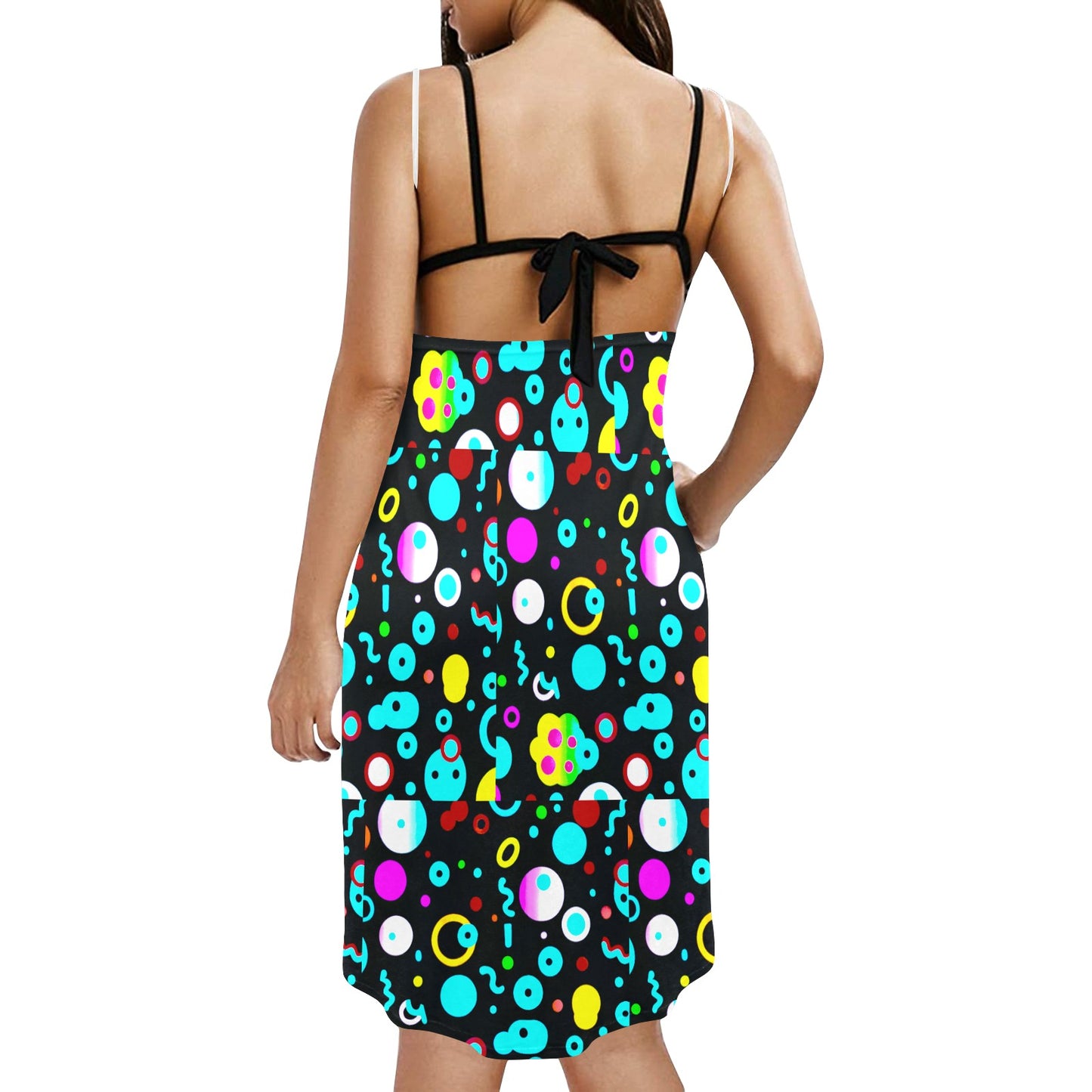 Kokorepublic Spaghetti Strap Backless Beach Dress (D65)