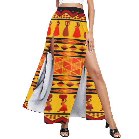 kokorepublic Women's High Slit Long Beach Dress (S40)