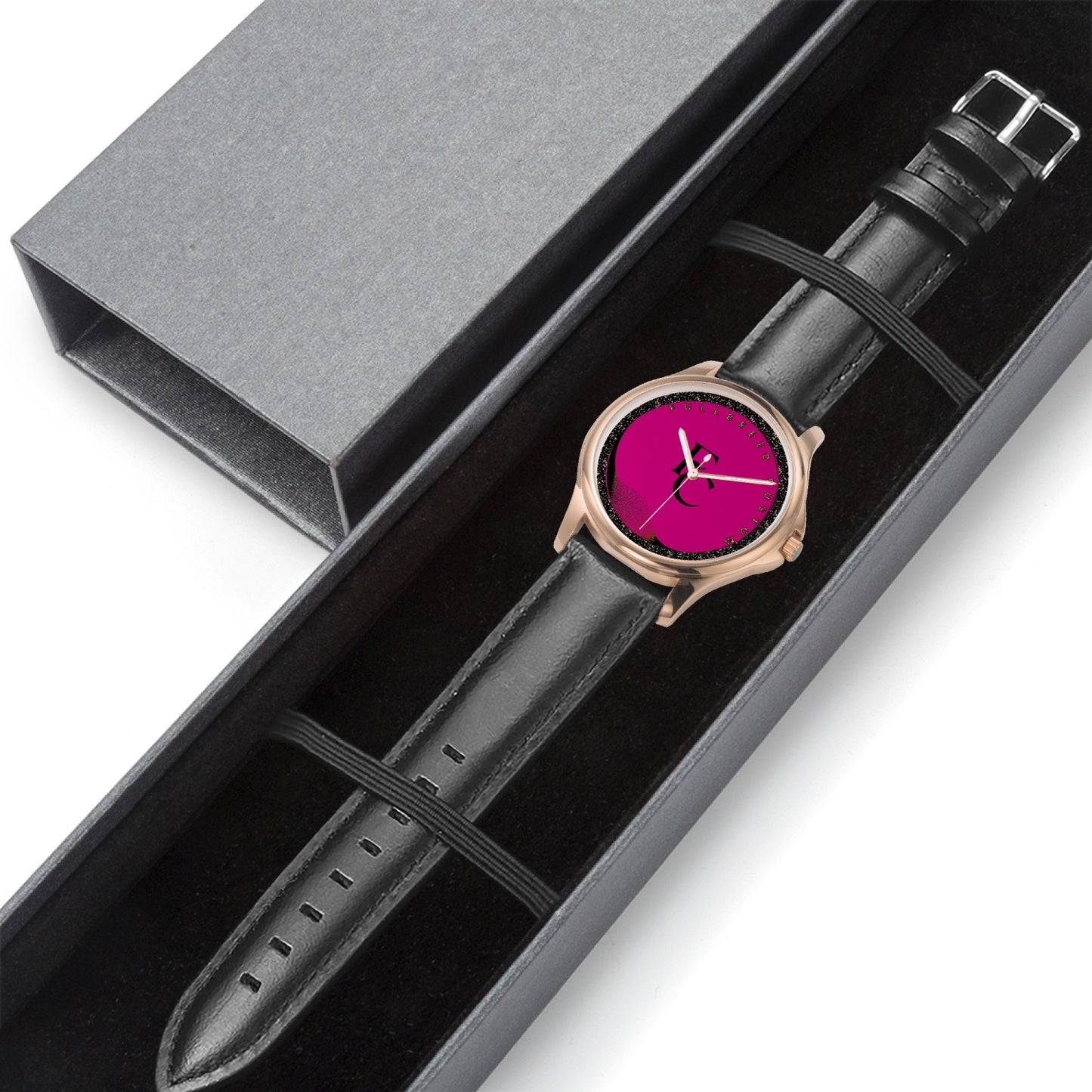 Fullbreed Collection148. Stylish Classic Leather Strap Quartz Watch (Rose Gold)