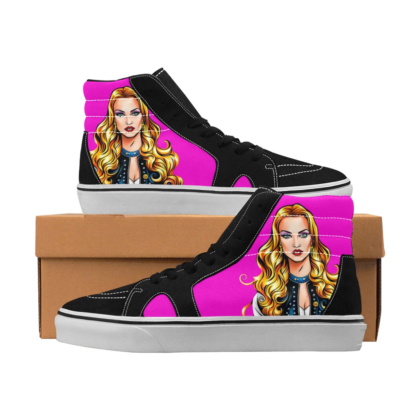 kokorepublic Women's High Top Canvas Shoes (Model E001-1)