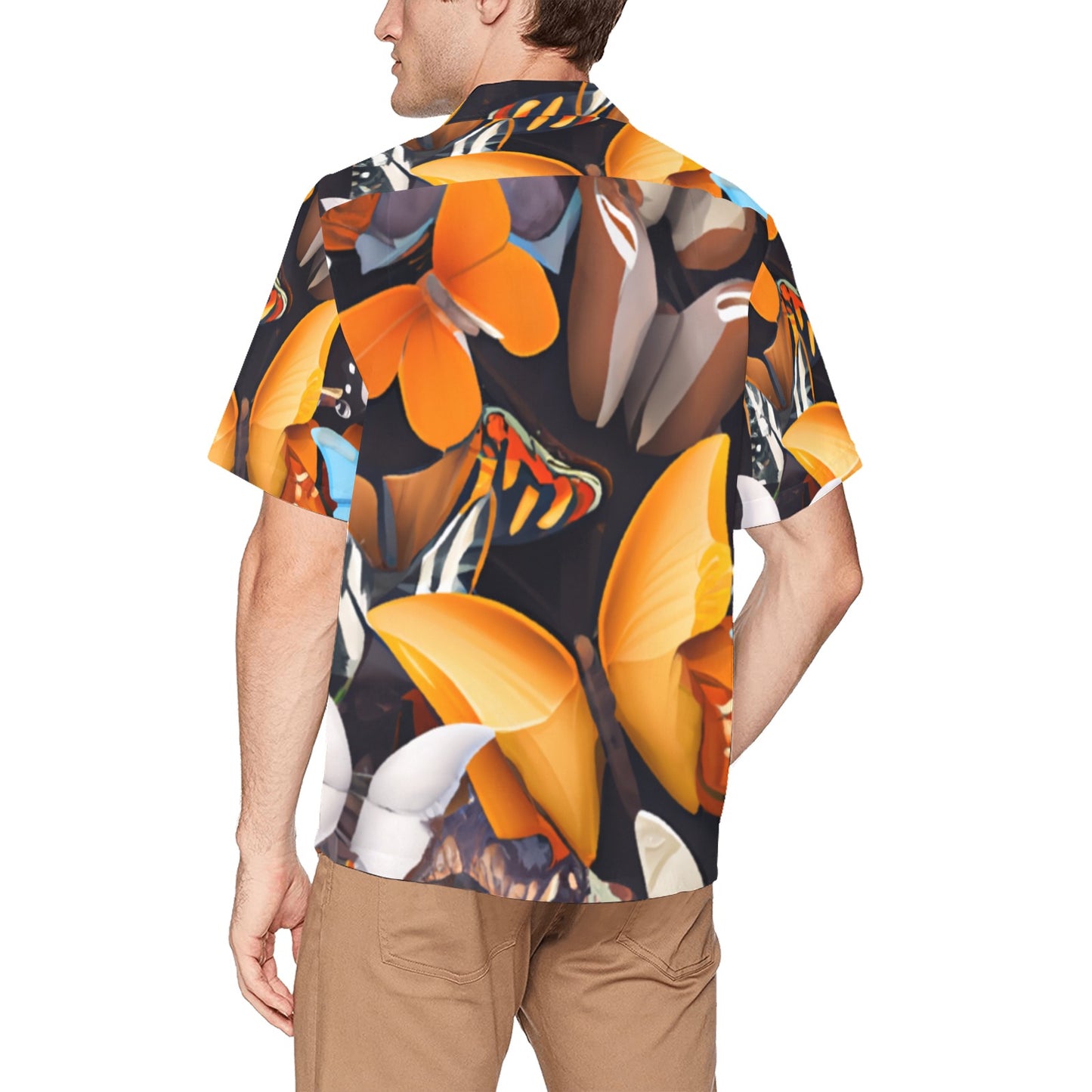 Kokorepublic Men's All Over Print Hawaiian Shirt With Chest Pocket(ModelT58)