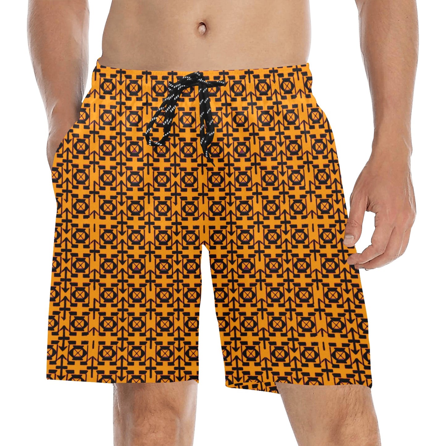 kokorepublic Men's Mid-Length Beach Shorts (L51)