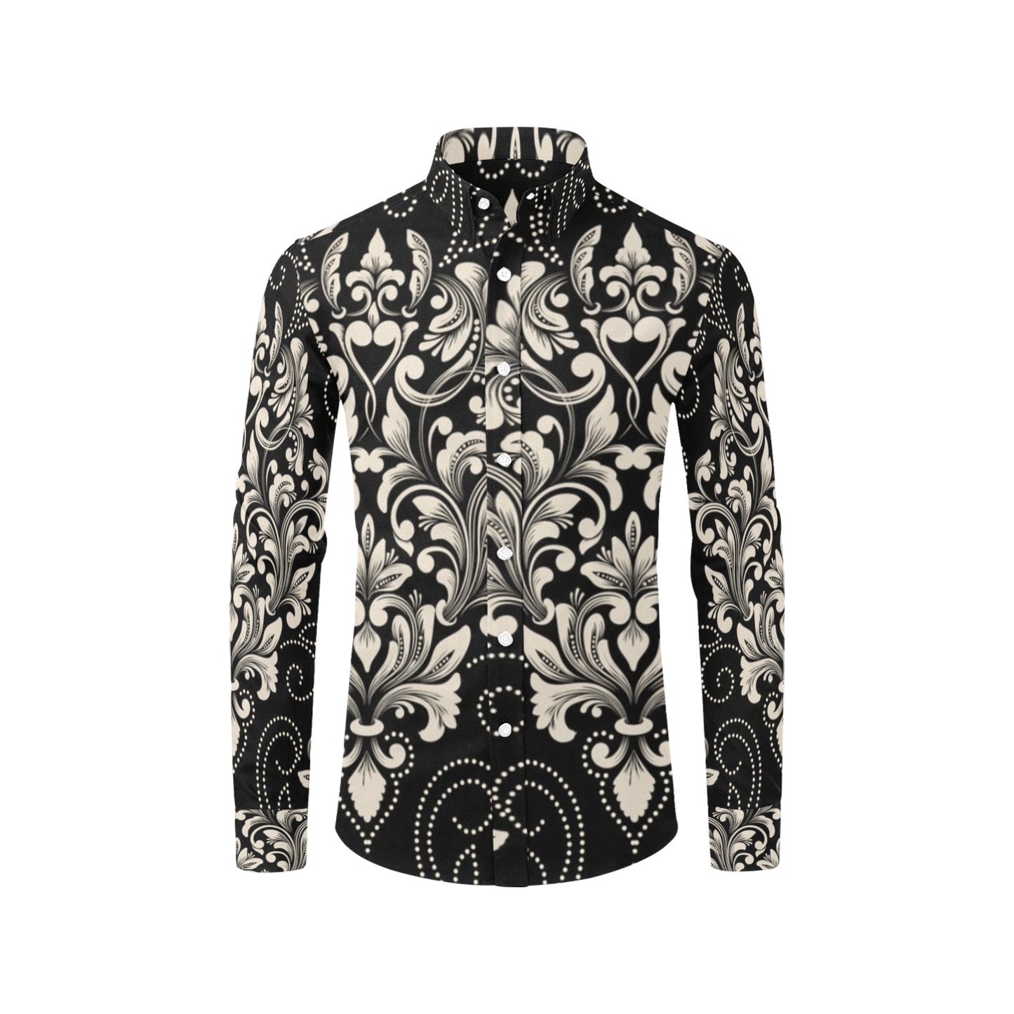 Men's All Over Print Long Sleeve Shirt(Model T61)
