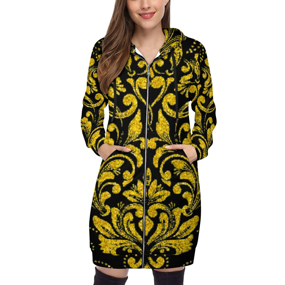 kokorepublic    Women's full print long Hoodie
