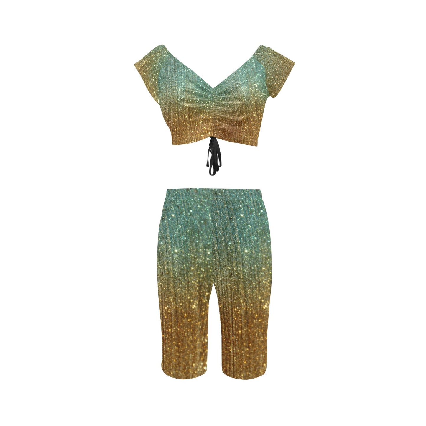 kokorepublic Women's Crop Top Yoga Set(Sets 06)
