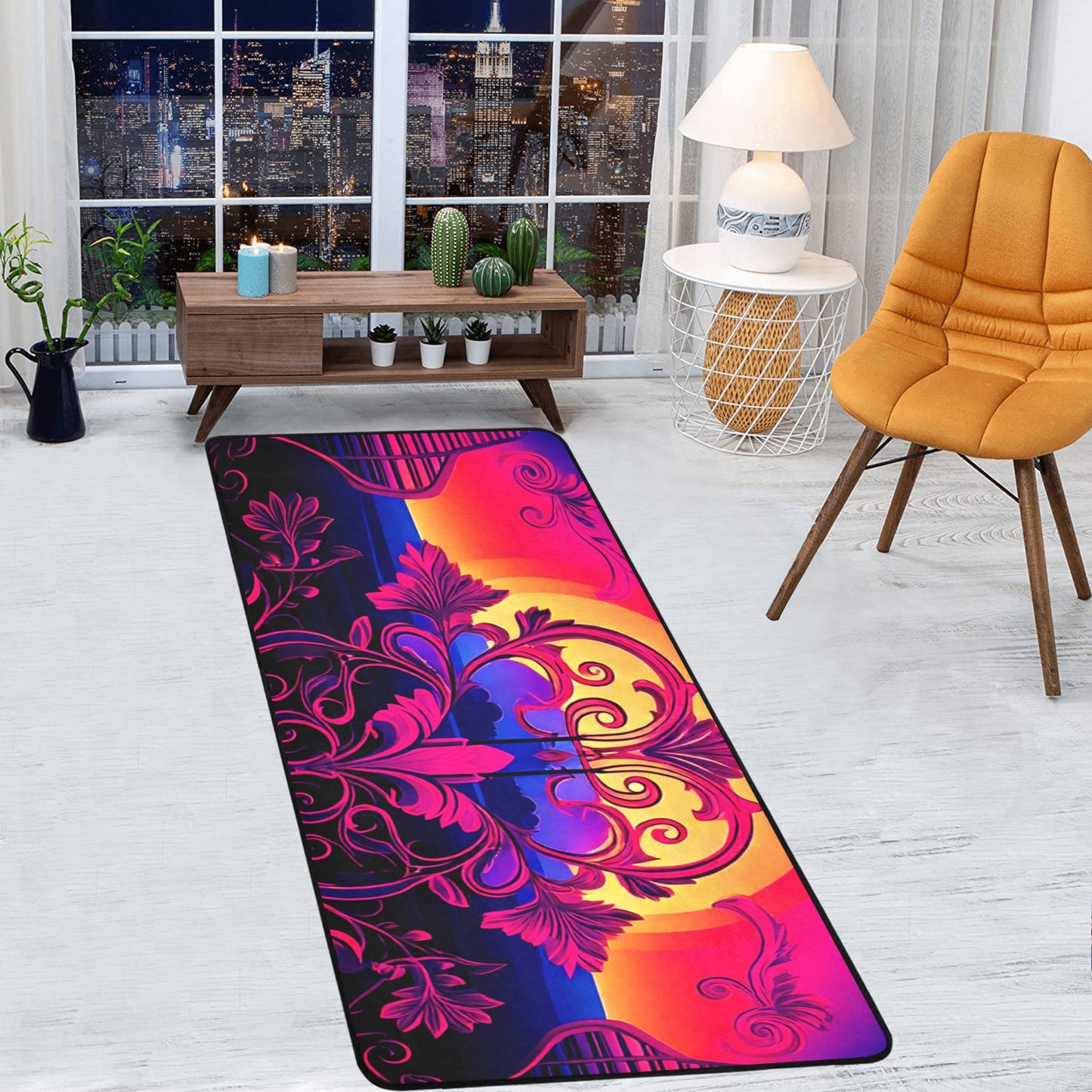 fullbreedcustom Area Rug with Black Binding  7'x3'3''