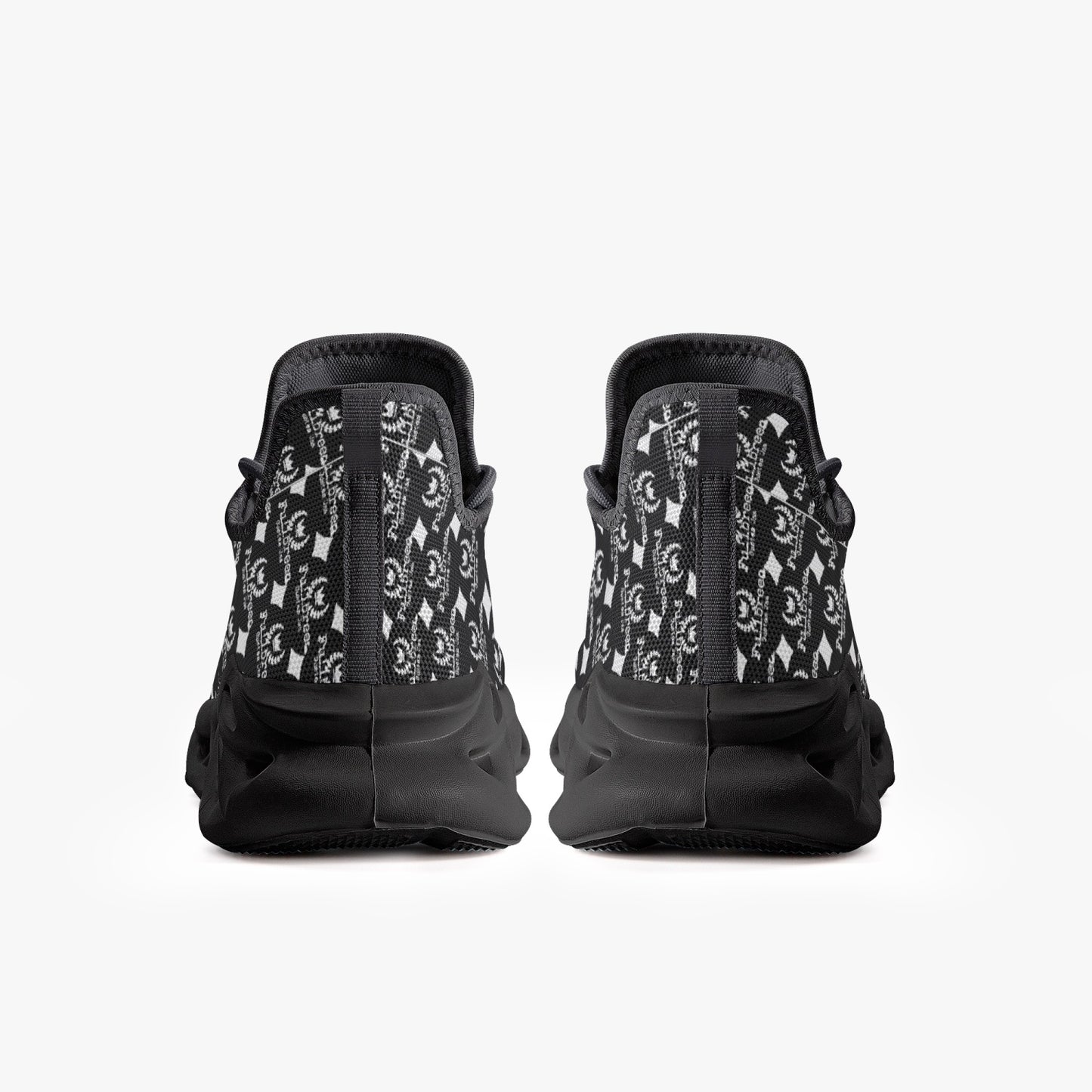 kokorepublic 312. Bounce Mesh Knit Sneakers - Black