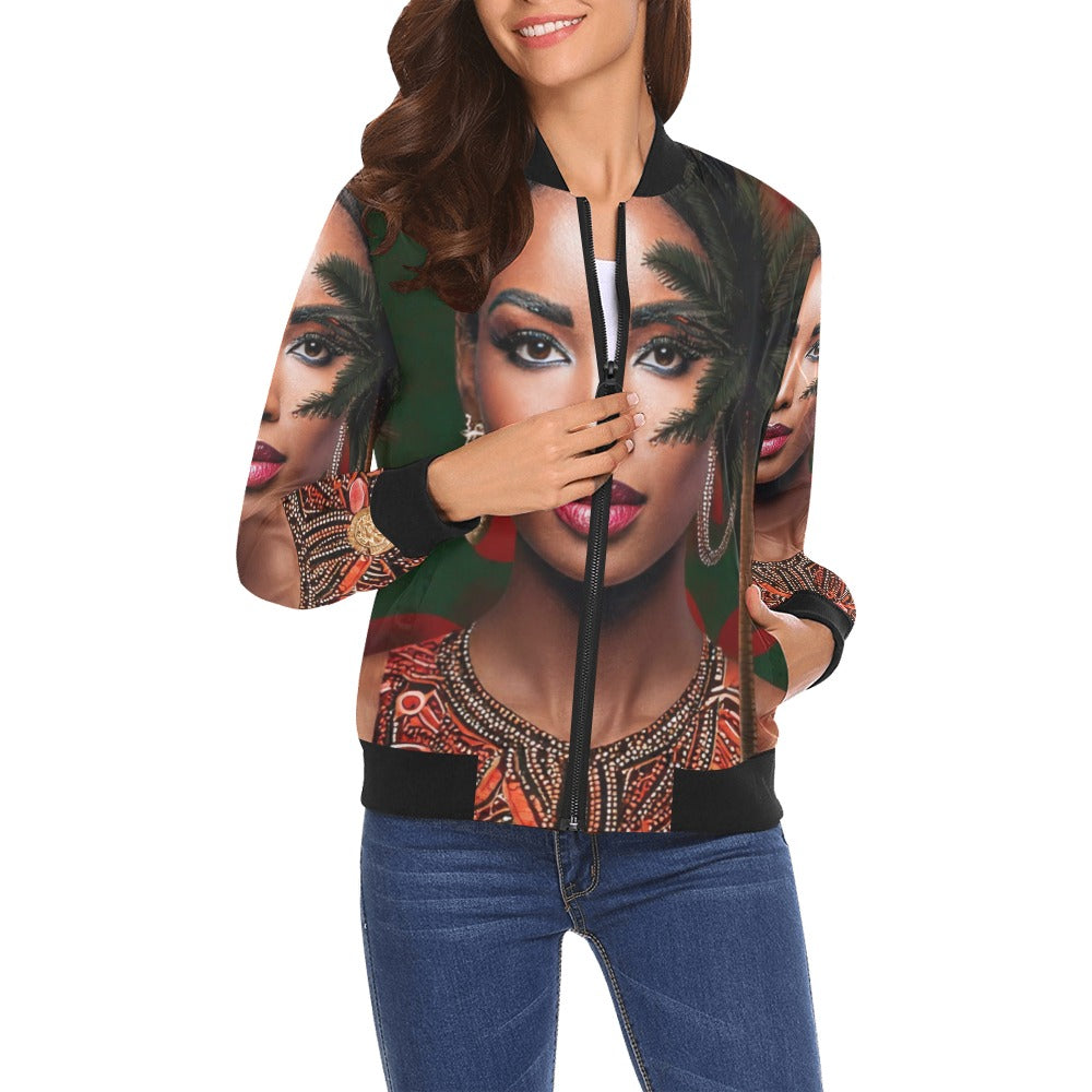 kokorepublic   Print Bomber Jacket for Women ( H19)