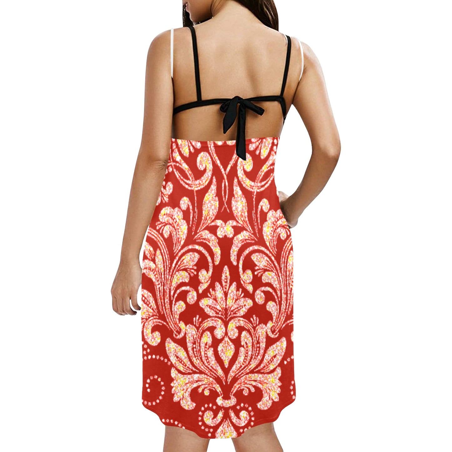 Kokorepublic Spaghetti Strap Backless Beach Dress (D65)