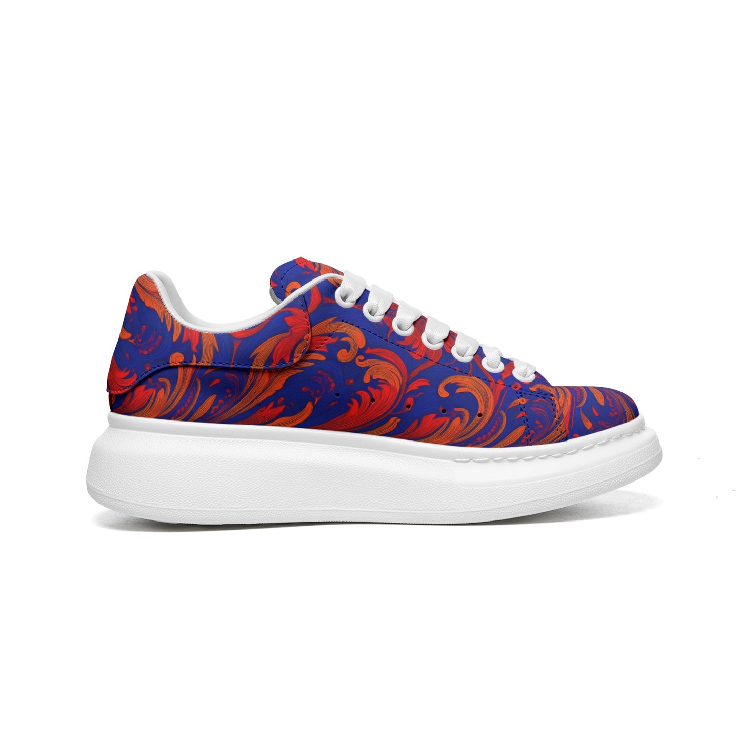 FullbreedCustom Unisex Non Slip Lace Up Faux Leather Sneakers