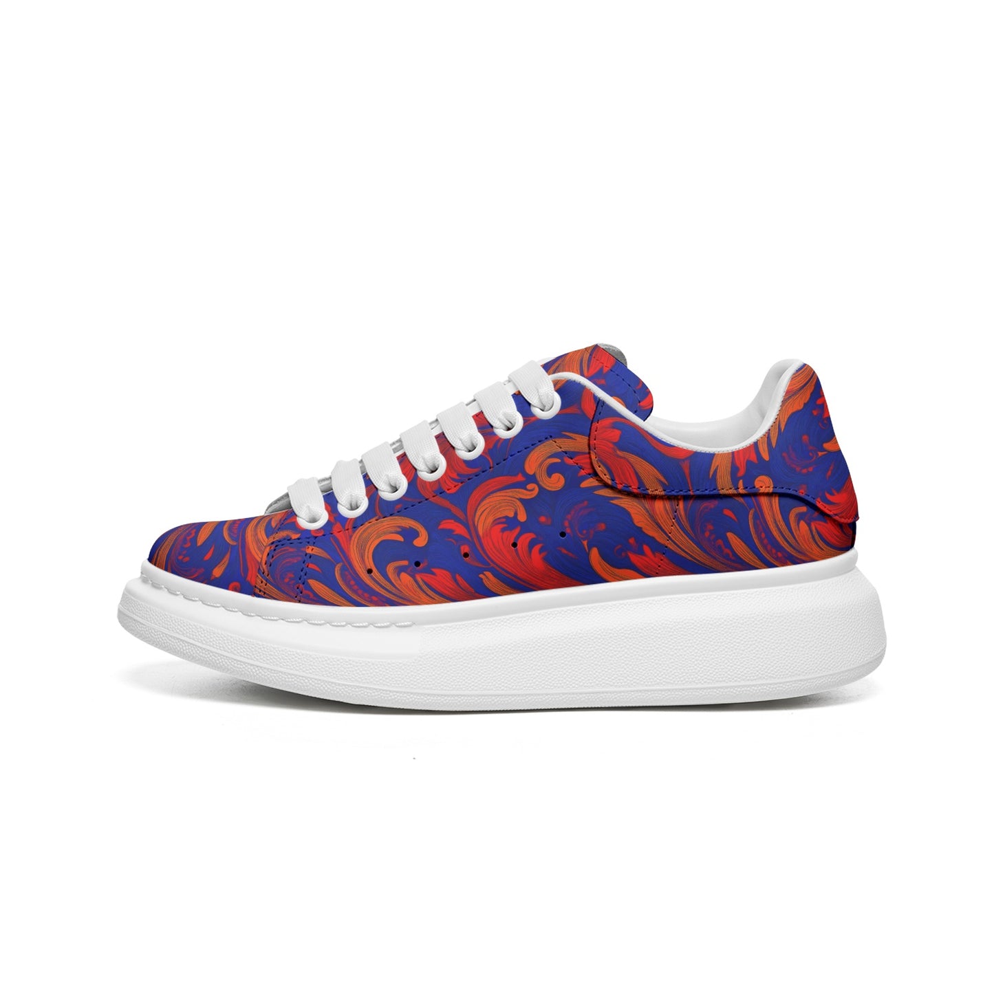 FullbreedCustom Unisex Non Slip Lace Up Faux Leather Sneakers