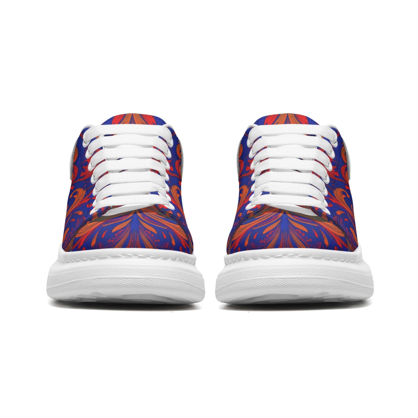 FullbreedCustom Unisex Non Slip Lace Up Faux Leather Sneakers