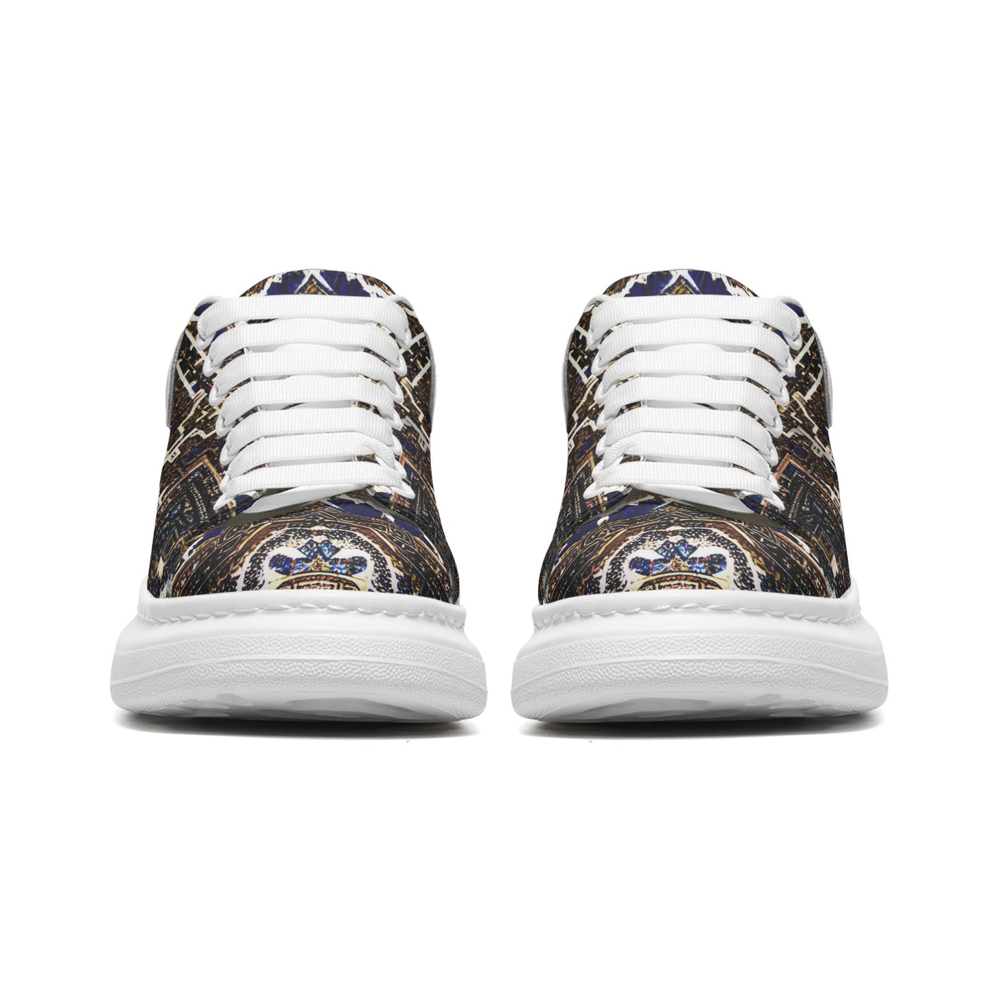 kokorepublic     Unisex Non Slip Lace Up Leather Sneakers