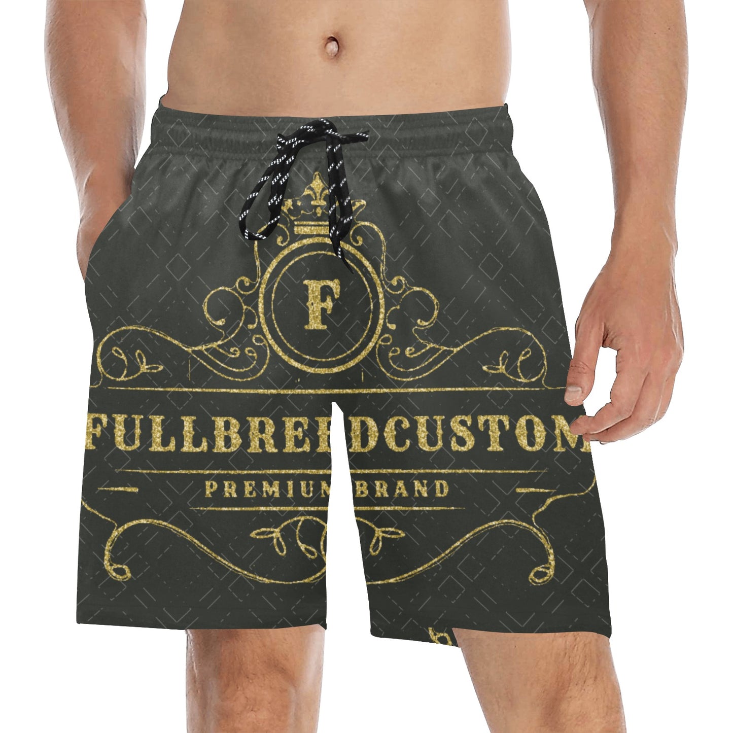 kokorepublic Men's Mid-Length Beach Shorts (L51)