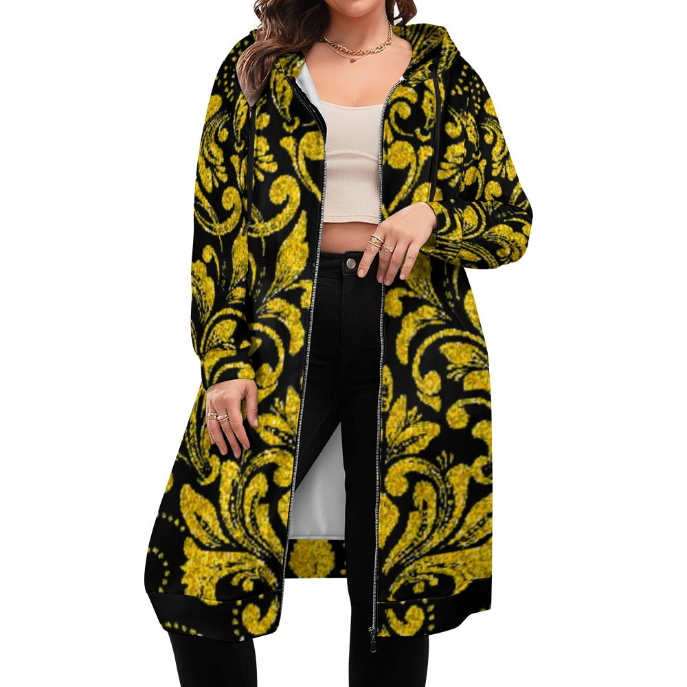 kokorepublic    Women's full print long Hoodie