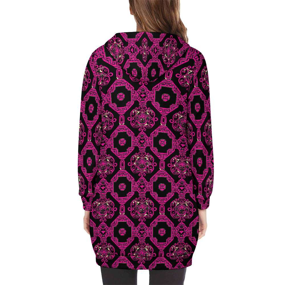 kokorepublic Women's full print long Hoodie