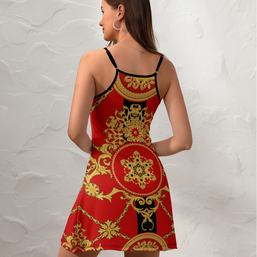 Ladies Personality Slim Sling Dress