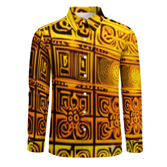 kokorepublic Peach Velvet Casual One Pocket Long Sleeve Shirt