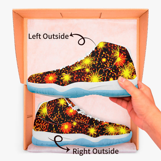 522.  AJ11 Basketball Sneakers -Blue Sole