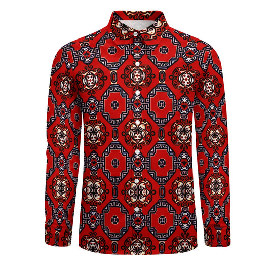 kokorepublic Velvet Casual One Pocket Long Sleeve Shirt