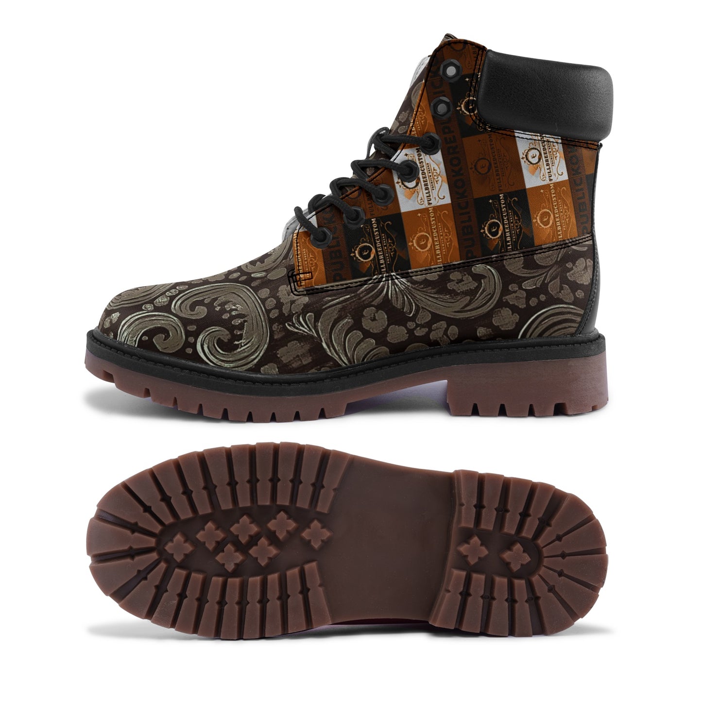 Premium Lightweight Microfiber Leather Chukka Boots