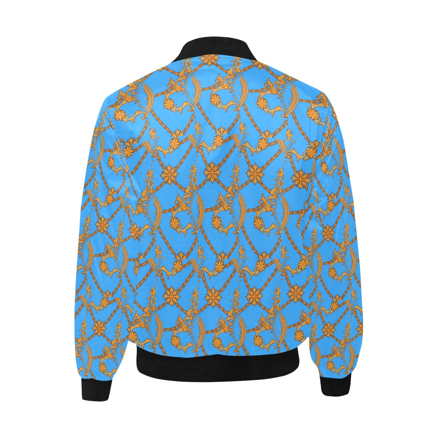 kokorepublic  Men's All Over Print Quilted Bomber Jacket(Model H33)