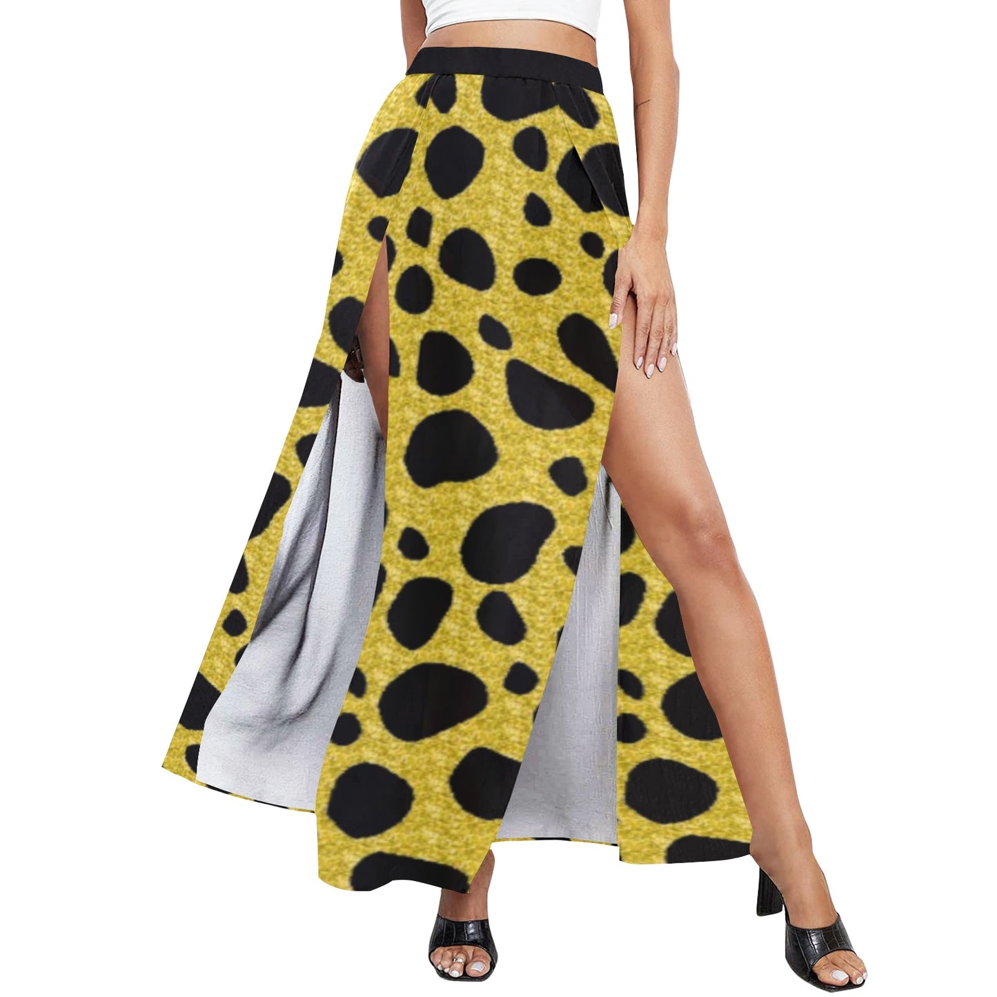 kokorepublic Women's High Slit Long Beach Dress (S40)