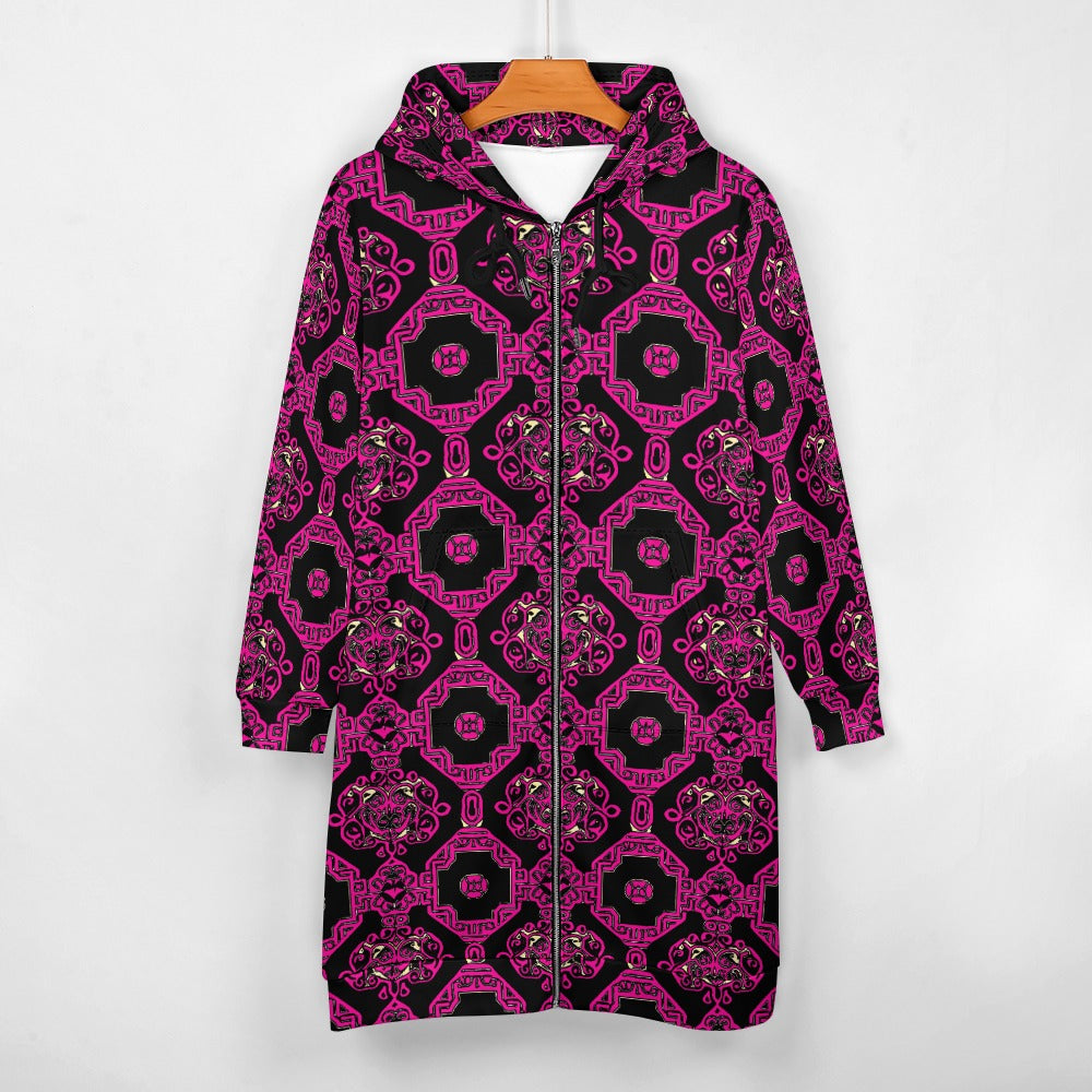 kokorepublic Women's full print long Hoodie