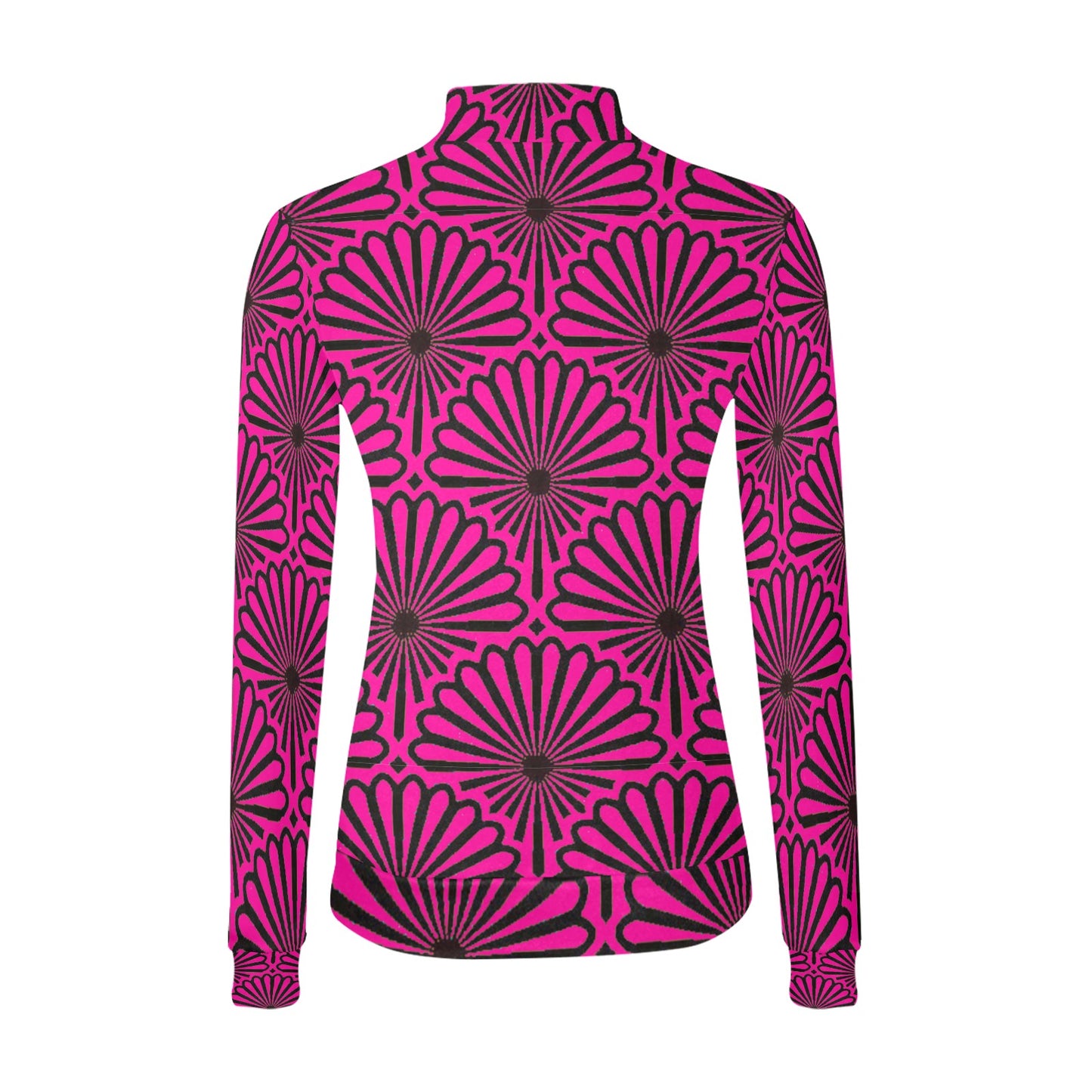 KokoRepublic  Women's All Over Print Mock Neck Sweater (H43)